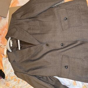 Worthing Woman Brown Herringbone Blazer